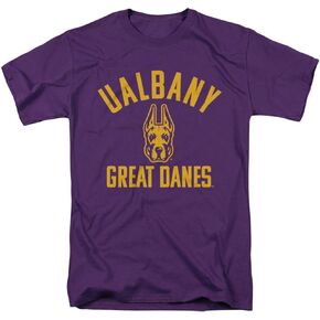 University at Albany Official One Color UAlbany Logo Unisex Adult T-Shirt, Purple, Medium in Saudi Arabia