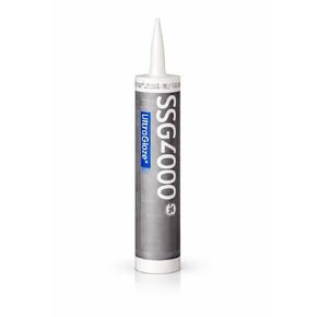 GE Silicones UltraGlaze SSG4000 Structural Glazing Silicone Adhesive Sealant, Black, 10.1 fl oz Cartridge, Primerless Glass-to-Metal Bonding for Curtainwall, Storefront & Skylights in Saudi Arabia