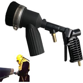 28 Gallon Portable Vacuum Sandblaster, Vacuum Recovery Sandblasting Machine, Includes Ceramic Nozzle Accessories, for Efficient Paint Cleaning and Material Collection in Kuwait