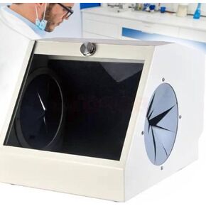 Modular Sandblasting Cabinet with Air Extraction and Filtration Led Light Source for Dental Laboratory Dust Boxes to Minimise Dust Damage to The Practitioner in Kuwait