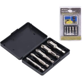 مجموعة 5 قطع من البراغي الفولاذية عالية السرعة مع ساق سداسية لإزالة المسامير والمسامير المكسورة في إصلاحات السيارات والمنزل بنفسك in Kuwait