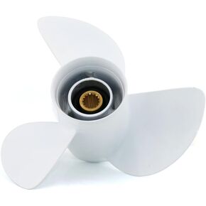 13 1/2 × 15 مروحة ألومنيوم خارجية 15 سنًا متوافقة مع Yamaha Outboards T50 T60 60HP F70 70HP F75 75HP 80HP F80 85HP 90HP F90 F100 F115 130HP، 3 شفرات، علبة تروس 4.25 بوصة، RH in Kuwait