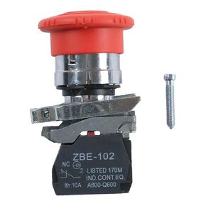 JEENDA 1NC زر ضغط إيقاف الطوارئ XB4 BS8442 + كتلة الاتصال ZBE-102 in Kuwait
