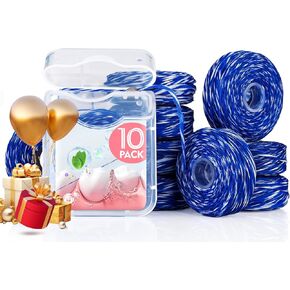 Woven Dental Floss, Expandable Waxed Dental Floss for Gentle,Oral Care Whitening Dental Floss,Plaque Remover for Teeth,String Floss,Mint,10 Spools (32.8 yd Each) in Kuwait