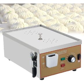 Commercial Electric Dim Sum Steamer,Electric Steamer with Dry Burning Alarm,30-110℃ Temperature Adjustment, for Home Store Buffet 2Holes in Kuwait