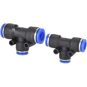 قطر متغير على شكل حرف T 12-8-12 هوائي القصبة الهوائية موصل سريع PEG6-4/8-6/10-8/12-10 1 قطعة (PEG8-12-8) in Kuwait