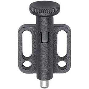 22110.0348 Locking Bolt, with Screw-On Flange, Horizontal/with Button and Locking Mechanism, D1 = 8 mm in Kuwait