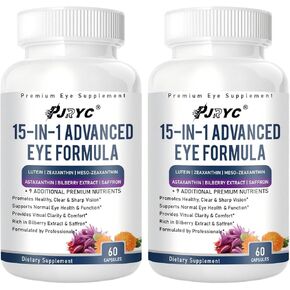 تركيبة نيوروبيلا للعين - تركيبة نيوروبيلا 15 في 1 المتقدمة للعين، مع جميع الكاروتينات الثلاثة واللوتين والزياكسانثين ومستخلص التوت والزعفران، 120 كبسولة in Kuwait