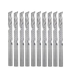 3.175 X 22mm Single Flute Spiral CNC Router Bits Milling Cutter Up Cut Router Bit for Wood End Mill in Kuwait