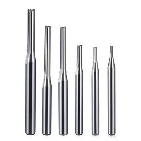 5pcs Two Flute Straight Slot Router Bit, CNC Carving Engraving Tools for Wood Milling Cutter(10x10x52x90L) in Kuwait