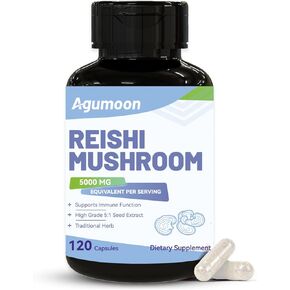 Reishi Mushroom Capsules, Vegan, Gluten Free, Non-GMO, 120 Capsules, 2 Month Supply in Saudi Arabia