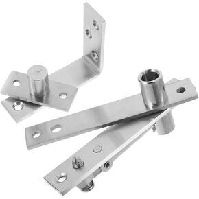 Holibanna الثقيلة الفولاذ المقاوم للصدأ 7 على شكل مفصلات الأبواب المحورية مجموعة مفصلات محورية مخفية مخفية للأبواب والخزائن إصلاح الأجهزة الصناعية القوية وتركيبها in Kuwait