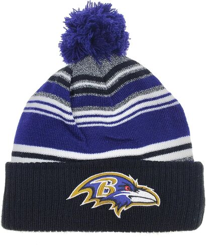 Outerstuff NFL Teams Youth Boys 8-20 Winter Cuff Hat مع POM ، حجم واحد in Kuwait