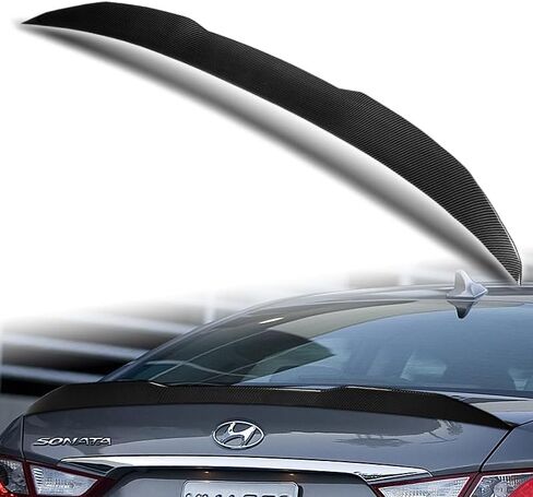 ترقب مواد ABS المضبوطة على طراز V-Strunk Lid Spoiler Wing متوافق مع 2011-2014 Hyundai Sonata ، والملحقات الخارجية للسيارة ، وقطع غيار بديل أدوات هيئة السيارات (Matt Black) in Kuwait