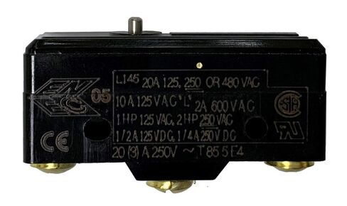 SSC Controls Electrical Switch, 20 Amp @ 125/250 VAC, SPDT, Pin Plunger, for G-Series Foot Switches, Replaces 534-SS, 7000625, Honeywell BA-2R-A2 or BA-2R62-A4, JLG Switch, SSC 11416 in Kuwait