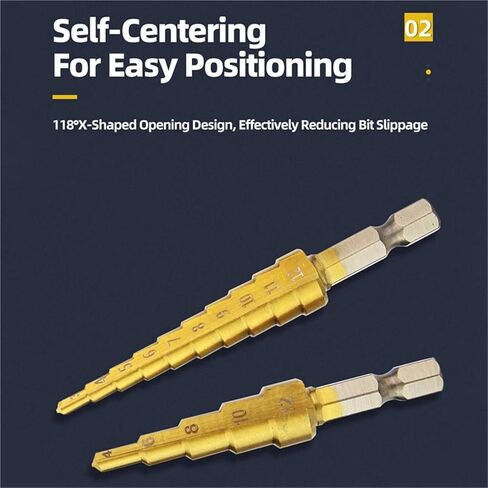 1Pcs 4-32mm HSS Step Pagoda Drill Bit Conical Stage for Metal Wood High Speed Stepped Power Tools in Kuwait