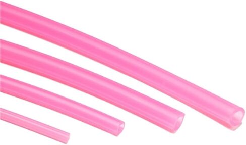 خرطوم Lfang-Silicone من السيليكون، خرطوم مطاطي من الفئة الغذائية ID 2 4 6 8 مم، أنابيب حوض السمك المرنة الوردية، موصل المياه، خراطيم الحديقة، مقاومة للضغط والانفجار (2 متر، ID 4 مم × OD 7 مم) in Saudi Arabia