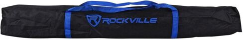 حزمة Rockville RVSS4A: حامل مكبر صوت DJ PA ثلاثي القوائم مع رفع وخفض تلقائي للهواء الهيدروليكي، حقيبة حمل شديدة التحمل RVSS4A مع مقابض، عنصرين in Saudi Arabia