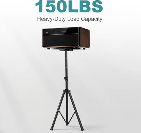 Dollate Speaker Stand Pair Heavy Duty Hold up to 150lbs Capacity, Speaker Tripod Stand with Speaker Plate, Adjustable Height from 40" to 70.8", 35mm Compatible Insert in Saudi Arabia