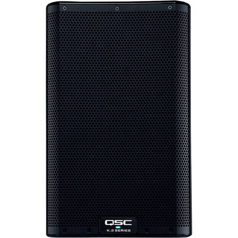 QSC K8.2 Two-Way 8" 2000W Powered Portable PA Speaker with DSP Processor (Pair) Bundle with Auray SS-47S-PB Steel Speaker Stand with Case and 2X XLR-XLR Cable in Kuwait