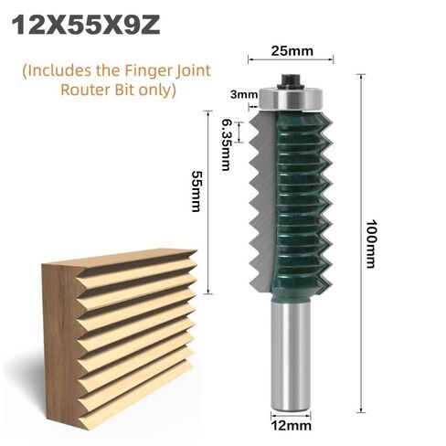 1 قطعة متعددة الأسنان موجة نمط راوتر بت ، 12 مللي متر عرقوب قاطعة المطحنة للحز الزخرفية ونجارة الخشب in Kuwait