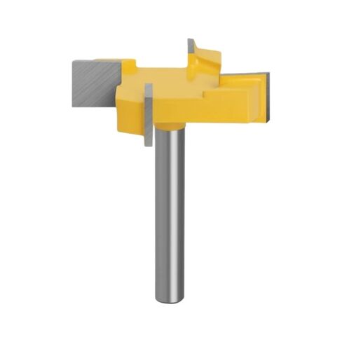 1 قطعة 4 حافة T نوع الشق جهاز التوجيه القاطع ، الصف الصناعية الدقة النجارة طحن أداة القطع (8 مللي متر) in Kuwait