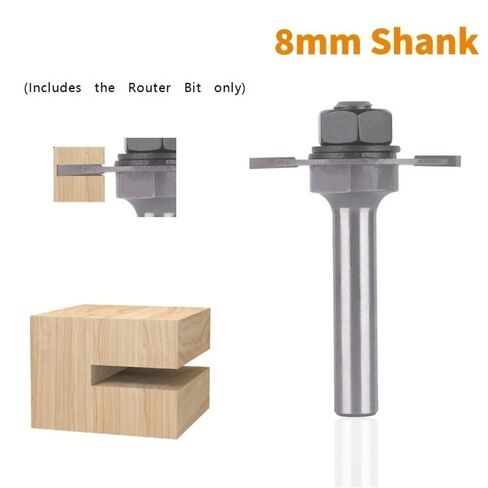 1piece Carbide T Type Slotting Cutter, 8mmx38mmx2mm Router Bit End Mill for Woodworking Processing Tool in Kuwait