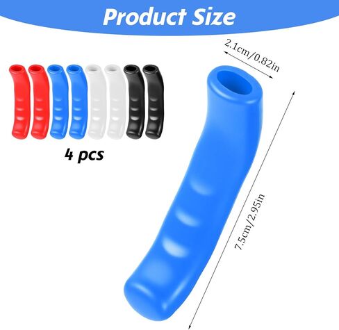 Yuanchu 4 Pairs Universal Bike Brake Lever Covers, Silicone Non-Slip Brake Handle Grip Protector Sleeves for Most Road and Mountain Bikes in Saudi Arabia