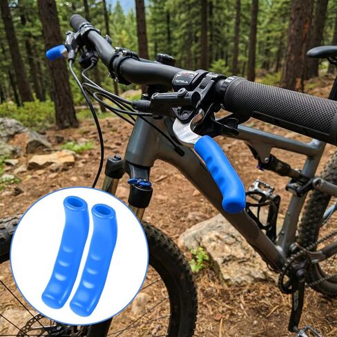 Yuanchu 4 Pairs Universal Bike Brake Lever Covers, Silicone Non-Slip Brake Handle Grip Protector Sleeves for Most Road and Mountain Bikes in Saudi Arabia