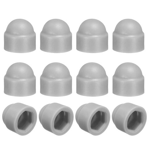 uxcell 15Pcs Hex Nut Cover, M16x24x27mm Plastic Dome Nut Protection Cap Hex Screws Bolt Covers for Indoor Outdoor Furniture Automotive Bolts Decoration, Gray in Saudi Arabia