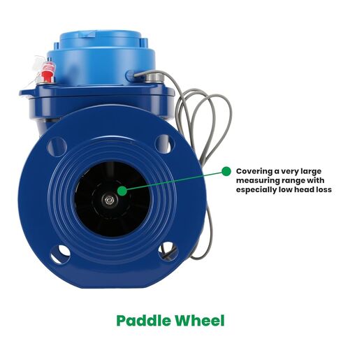 Watflow 2.5" WoltmannHelix Water Meter,Detachable Water Meter,Pulse Output, Epoxy-Coated Cast Iron,Resistant Seals（Cubic,Non-Potable Use） in Kuwait