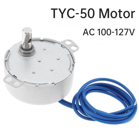 2 Pack Synchronous Motor AC 100-127V 15-18RPM 4W CW/CCW Permanent Magnet Motor Synchron Turntable Motor for Display Rack, Shaking Stand, PTZ Support (4, Watts, 18, RPM) in Saudi Arabia