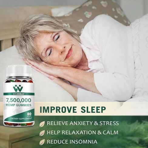 صمغ القنب لتخفيف آلام القلق أثناء النوم وتخفيف الالتهابات قابل للمضغ عالي الفعالية ممتاز فائق القوة عضوي 100% من القنب الطبيعي غائر منخفض السكر للبالغين 2 عبوة in Kuwait