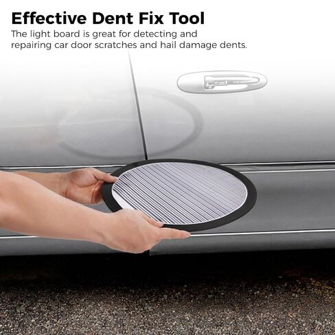 2 Pcs Foldable Car Dent Detection Light Boards With Storage Bag, Flexible Panels For Scratch, Hail, And Impact Repair in Saudi Arabia