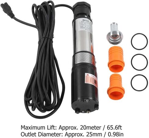 Deep Well Pump Wear Resistant Solar Booster Water Pump 220W 24V for Agricultural Irrigation in Kuwait