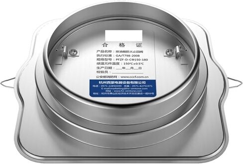 Range Hoods Common Flue Check Valve Stainless Steel Kitchen Flue Check Valve Fire Damper 15 16 18 Cm in Kuwait