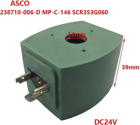 1 قطعة ASCO الملف اللولبي صمام لفائف 238710-006-D MP-C-146 SCR353G060 القطر الداخلي 14 مللي متر الارتفاع 39 مللي متر DC24V in Kuwait