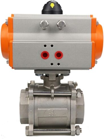 2" Three Piece High Platform Pneumatic Ball Valve DN50 Stainless Steel 304 Q611F-16P Double Acting Cylinder in Kuwait