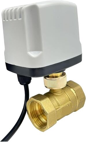 1PCS 1/2" 3/4" 1" 2" Waterproof Ball Valve 220V Brass Ball Valve Three-Wire or Two-Wire Ball Valve(1-1/2",220AC_CR03) in Kuwait