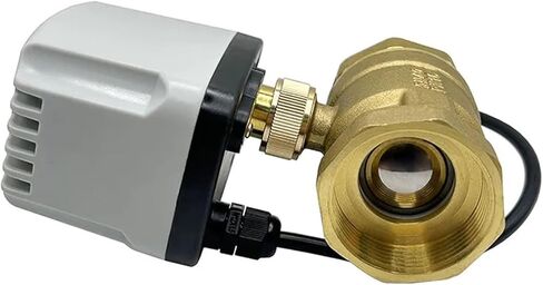 1PCS 1/2" 3/4" 1" 2" Waterproof Ball Valve 220V Brass Ball Valve Three-Wire or Two-Wire Ball Valve(1-1/2",220AC_CR03) in Kuwait