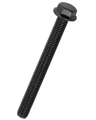 مسامير سداسية ذات حواف M8-1.25 × 20 مم، طلاء كهربائي أسود من الفولاذ المقاوم للصدأ 304، براغي سداسية ذات شفة مسننة، مقاومة للتآكل، خيط كامل، 20 قطعة in Kuwait