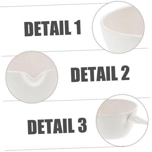 Luxshiny Porcelain Round Evaporating Container with Handle Heat-Resistant Laboratory Basin for Safe Pouring and Surface Area Evaporation for School and Home Use in Saudi Arabia