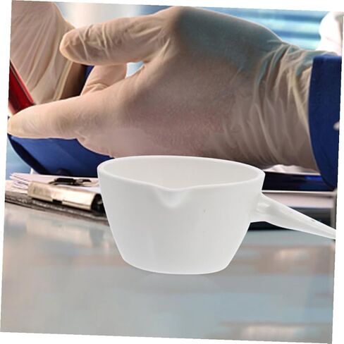 SAFIGLE Porcelain Evaporating Bowl with Handle Round Evaporation Basin Heat-Resistant Lab Dish Surface Area for School Home Laboratory Use with Spout for Easy Pouring in Saudi Arabia