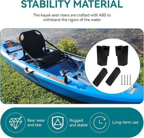 رافعة مقعد الكاياك لمدى الحياة Tamarack Pro، Teton Angler، Kenai Pro Kayaks، رافعة مقاعد بديلة لقوارب صيد الأسماك بالمجداف، رافعات تثبيت على وسادة الجلوس، ملحقات تخزين مريحة معززة، عبوتان in Kuwait