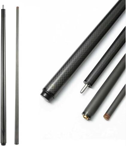 Carbon Fiber Pool Cue Stick-12.8mm Tip Billiard Carbon Fiber cue, 58" Tip Low Deflection Billiard Carbon Fiber cue with case, Weight Adjustable Design -18OZ,18.4OZ,19OZ,20OZ in Kuwait