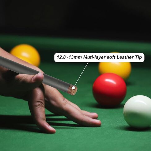 Carbon Fiber Pool Cue Stick-12.8mm Tip Billiard Carbon Fiber cue, 58" Tip Low Deflection Billiard Carbon Fiber cue with case, Weight Adjustable Design -18OZ,18.4OZ,19OZ,20OZ in Kuwait