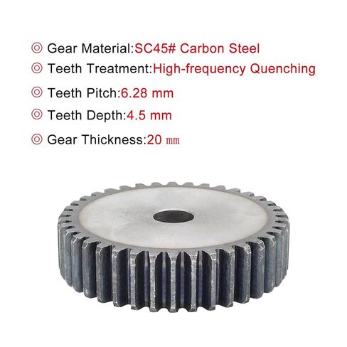 Steel Heavy Duty Motor Pinion Gear 1pcs Mteal Gear 2M-34T/35T/36T/37T Wheel Low Carbon Steel Pinion Total Height 20mm(35 T-Rough hole-12mm) in Saudi Arabia