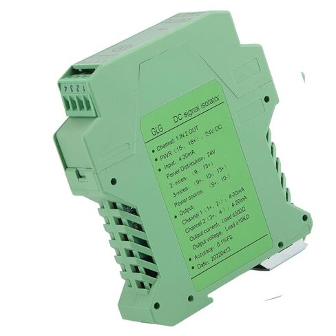 DC 24V Current Isolator Transmitter 1 in 2 Out Ultra Thin PLC Detect Conditioner 4-20mA in Saudi Arabia