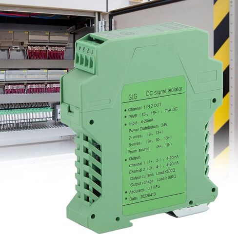 DC 24V Current Isolator Transmitter 1 in 2 Out Ultra Thin PLC Detect Conditioner 4-20mA in Saudi Arabia