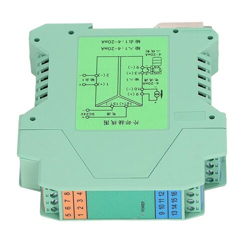 عازل تيار مستمر 24 فولت عازل تيار مستمر، عازل تيار مستمر، عازل تيار 1 مدخل 1 مخرج 4-20MA PLC كشف مكيف 35 مم DIN حامل السكك الحديدية in Saudi Arabia